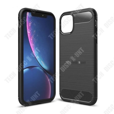 Telefonhölje - TD - iPhone 13 mini - Borstad kolfiber - Stötsäker - Mjuk