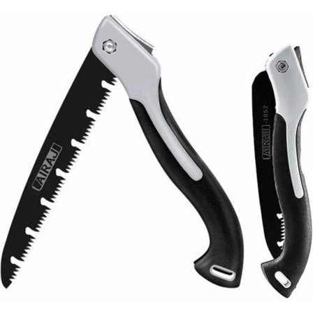 Folding Saw 235 mm, SK5 Carbon Beskjæringssag, Liten Bærbar Tresag for Hagearbeid, Trefelling, Camping