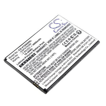 Batteri for smarttelefon, mobil for Vortex HD65Plus, HD65+