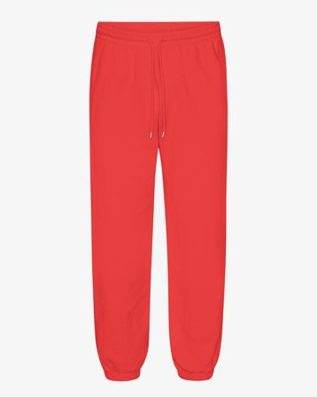 Organic Relaxed Sweatpants - Red Tangerine - Male - XS