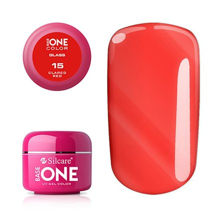 Base one - Color - Glass - UV Gel - Clared Red - 15 - 5 gram