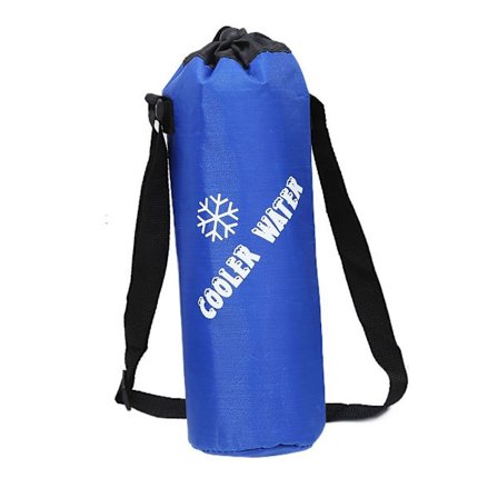Sammenleggbar vannflaskepose Water Bottle Cooler Sleeve BLÅ