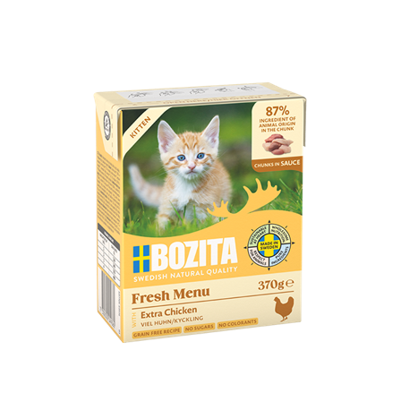 Bozita Katt - Kitten kylling i saus 370 g - Katt - Kattefôr & kattemat - Våtfôr og våtmat - ZOO.no
