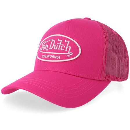 Von Dutch - Rosa trucker Keps - Oval Patch Hot Pink A-Frame Trucker @ Hatstore