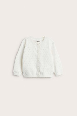 Kappahl | Langermet strikket cardigan | Offwhite