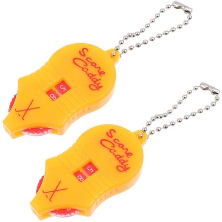 2 st Golf Score Counter Mini Score Counter Golf Score Caddy Golf Score Shot Counter Nyckelring för Utomhus Golf Spel Tillbehör