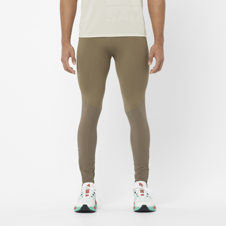 Salomon - Tights Tøj Sense Aero Stow Tights M - Shitake