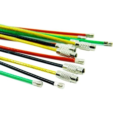 20 stk Metalltråd Nøkkelring, 6" Kabel Nøkkelring 2mm Nøkkelring Ring med