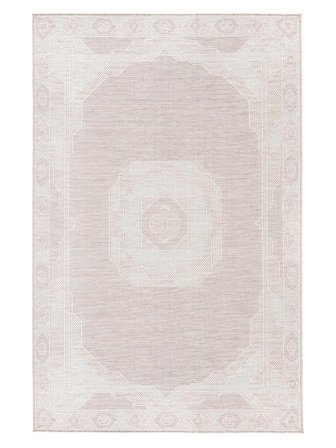 Binnen-/Buitenkleed Wasbaar Safi Vloerkleed - Lichtbeige/Wit 160X230 In Klassieke Stijl