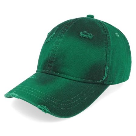 Upfront - Grön unconstructed Keps - Whisper Twill Soft Classic Baseball Cap Green Dad Cap @ Hatstore
