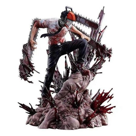 Chainsaw Man Denji Figur PVC Statue Anime Figurer Action Figur Model 33,8 cm