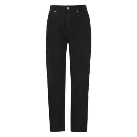 Alexander McQueen, Cropped Jeans Zwart, Dames, Maat:W29