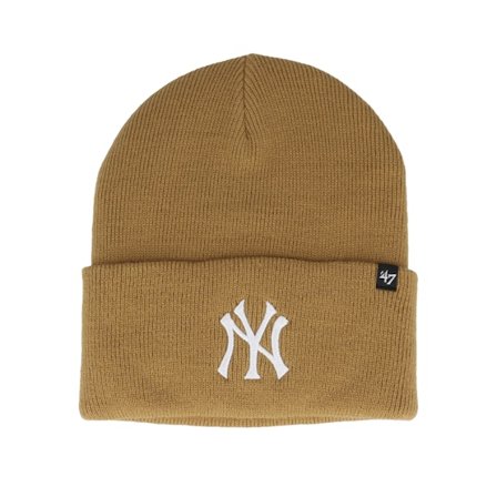47 Brand - Beis cuff Beanie - New York Yankees MLB Haymaker Camel Cuff @ Hatstore