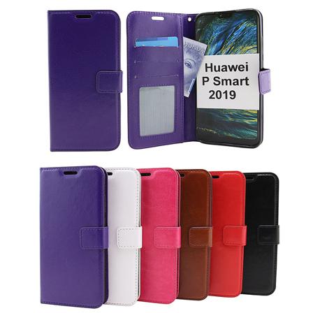 Crazy Horse Wallet Huawei P Smart 2019 Lila