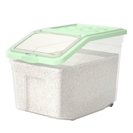 Behållare med fällbart lock