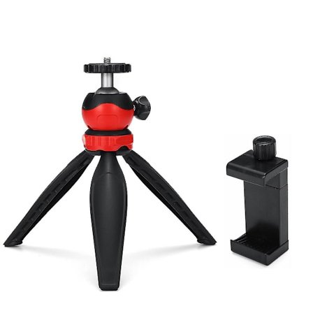 Mini multi-vinkel rotations håndholdt selfie stick tripod Kompatibel med sport