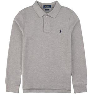 Kids - Ralph Lauren Branded Polo Shirt Grey 10-12 Years - Tops - 10-12 years - Grey - Junge