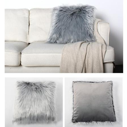 Case Anti-wool Konstgjord Päls Lyxig Dekorationssoffa
