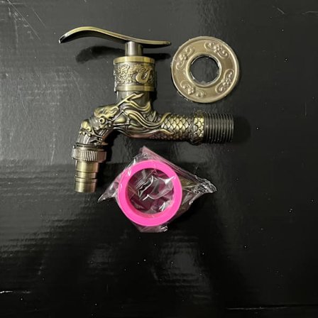 Vægmonteret kobber havehaner med monteringssæt