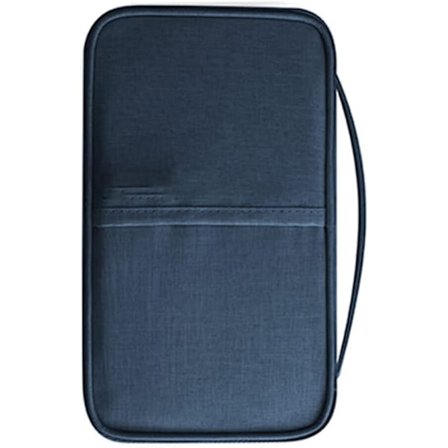 Blå Pas Cover Beskyttelsesetui Familie Rejsemappe Vandafvisende Pas Holder Rejse Opbevaringspose Lomme ID Cover (1 stk)