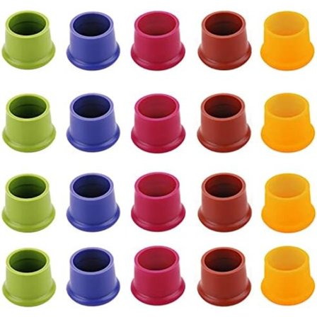 20-pack Återanvändbara Silikonvinstopp för Vin, Champagne