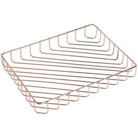 Kori Kosmetiikan Säilytysjärjestäjä Ruusukultainen Metallinen Nauha Hedelmäkori Hylly Kylpyhuoneen Säilytyskori Väri: Ruusukulta