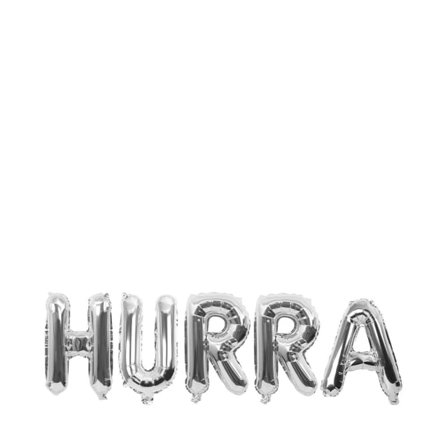 Design House 95 Folieballonger HURRA Partytillbehör Unisex Silver 40