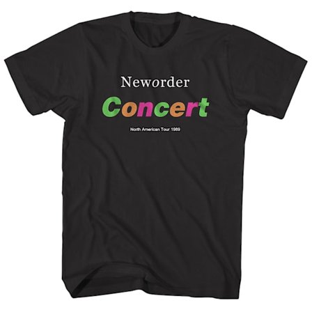 New Order T Shirt Concert North American Tour 1989 New Order Shirt