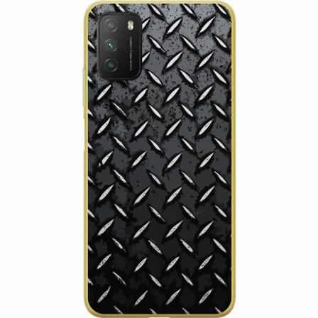 Xiaomi Poco M3 Genomskinligt Skal Metalliskt Mönster