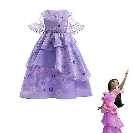 Encanto Isabela Princess Costume Dress For Girls