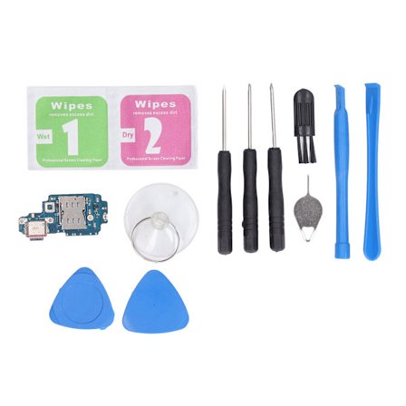 PCB USB-ladeport Dock-kontaktkort Flex-kabel erstatning for Samsung S22 Ultra 5G S908U US-versjon