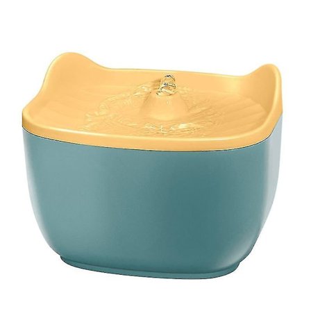 2,5L Stor Vandfontæne til Hvalpe og Katte - Elektrisk Blå