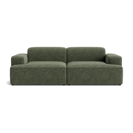 Madrid 3 personers sofa - Genesis Grøn - 238x101x75cm - Komfortabel Flyder Sofa i Smuk Grøn Farve - Praktisk 3 Personers Sofa