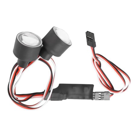 RC-strålkastare i aluminiumlegering, superljusa strålkastare för 1/10 1/8 fjärrstyrda bilar