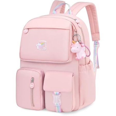 Regnbue Børnehave Rygsæk Vandtæt Skolerygsæk Lille Børne Bogtaske til Teenagere Piger Gave