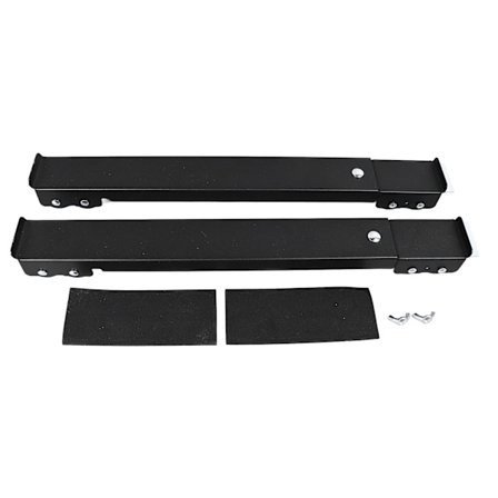 2st apparatrulle svart utdragbar tvättmaskin Dolly-fäste 16 hjul med broms 661lbs lager Kylskåp rörlig bas