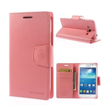 Mercury Sonata Samsung Galaxy Grand Neo Läder Flip Fodral - Rosa