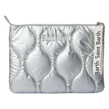 Saint Barth, Clutches Grijs, Dames, Maat:ONE Size