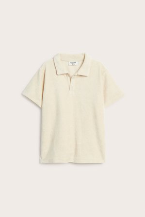 Kappahl | Pikétrøye i frotté | Lys beige