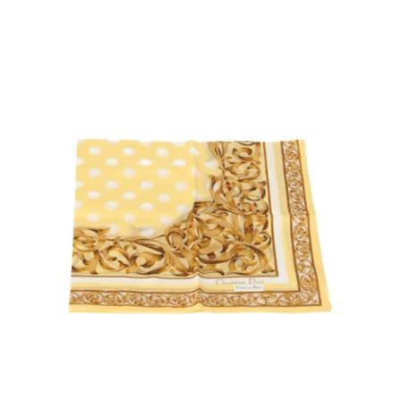 Dior Vintage Pre-owned Fabric Scarf gul, Dam Vintage Accessoarer, Dam, Storlek: ONE SIZE