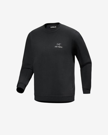 EMBLEM FLEECE CREW - BLACK L