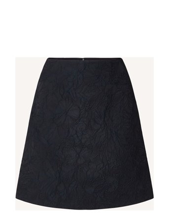 Mavis Jacquard Skirt Navy Lexington Clothing
