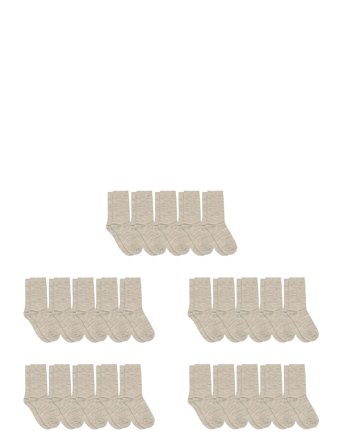 Fine Wool Socks, 5-Pack Beige Mp Denmark