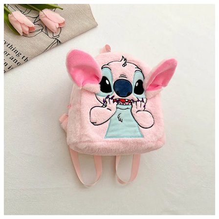Stitch Ryggsäck Japansk Blå Rolig Tecknad Stor Kapacitet Student Ryggsäck Förskoleväska Kawaii Ryggsäck
