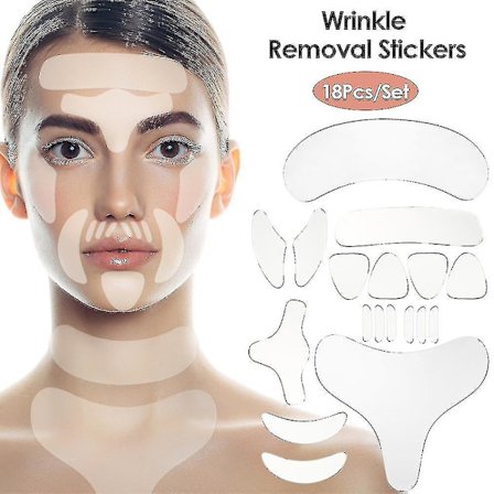 Reusable Silicone Wrinkle Removal Sticker Face Forehead Neck Eye Sticker Pad Anti Aging Patch Face Lifting Mask Skin Care Tools