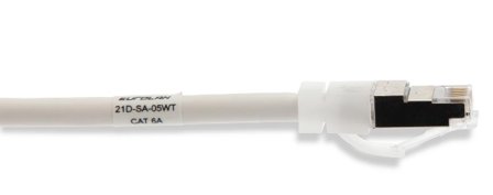 Eurolan 21D-S6A-01WT Patchkabel 1 x RJ45, 6 A 1 m, Anslutningsdon & kablar