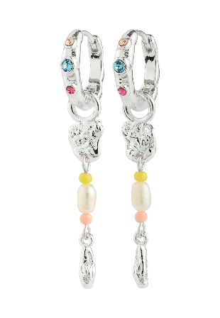 Pilgrim ELLINGTON earrings silver-plated Smycken & klockor Dam Silver ONESIZE