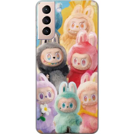 Kompatibelt Mobilskal till Samsung Samsung Galaxy S21 Söt monsterkanin limited edition samlarobjekt