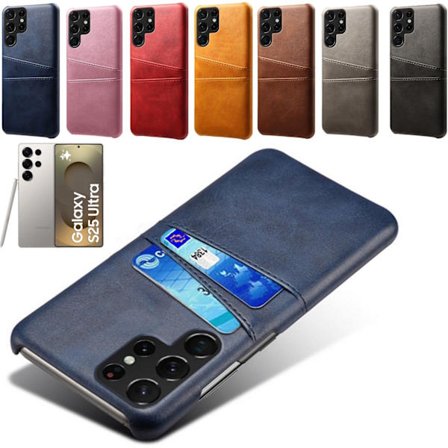 Samsung Galaxy S25 Ultra skal 2 kort fack blå -