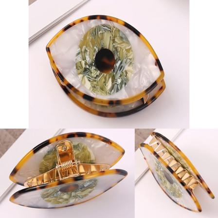 1 stk (grønt kort farge, ca. 7,8*4,8 cm) hårklips for kvinner og jenter, sklisikker voksen hårklokke